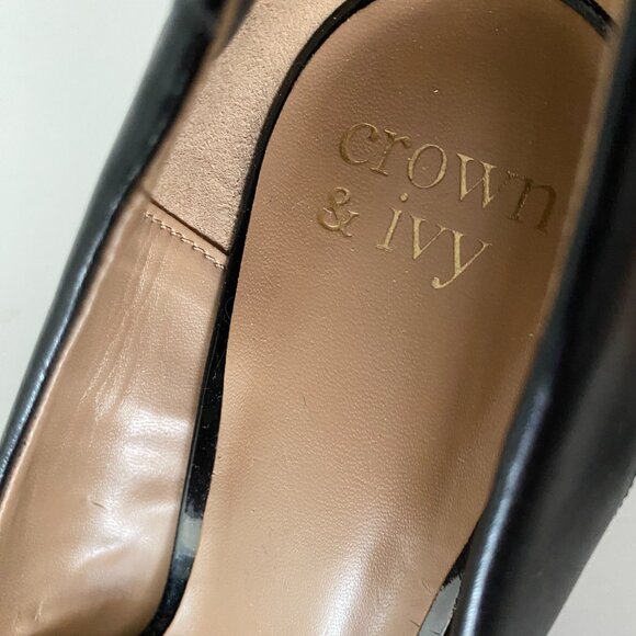 Crown & Ivy Black Block Heel Pumps - Picture 5 of 5